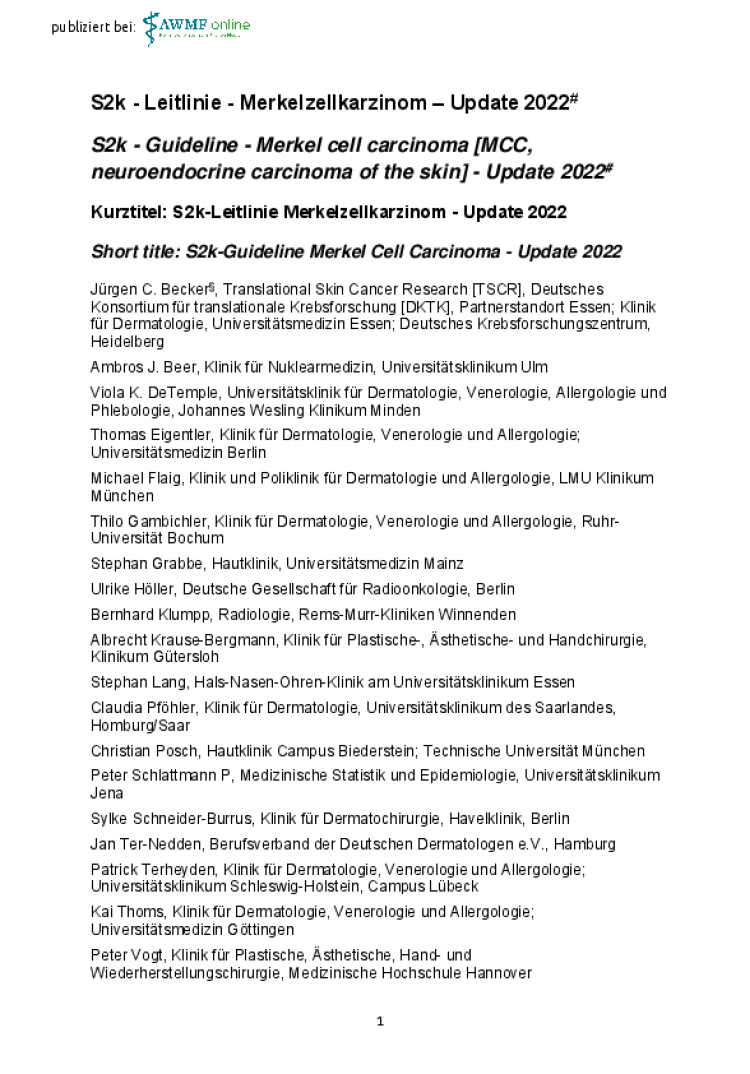 032 023l s2k merkelzellkarziom mzk mcc neuroendokrines karzinom der haut 2023 04